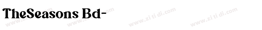 TheSeasons Bd字体转换